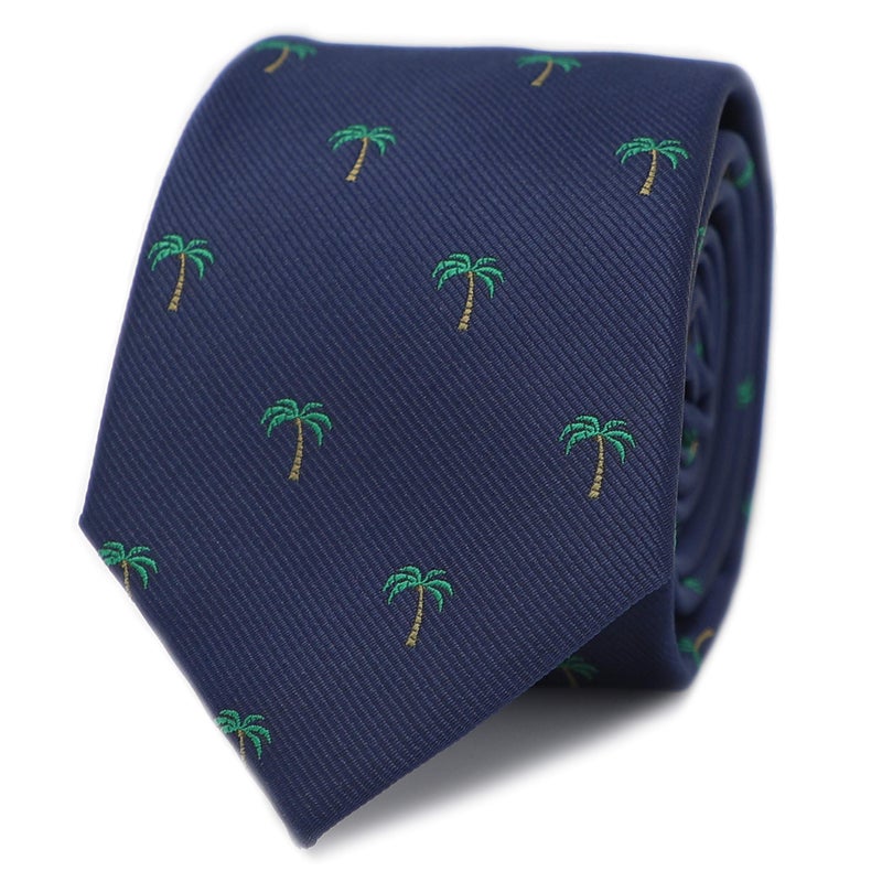 MENDEPOT Plants Trees Necktie Father's Day Men Birthday Gift Tie (Palm Tree) - Image 1